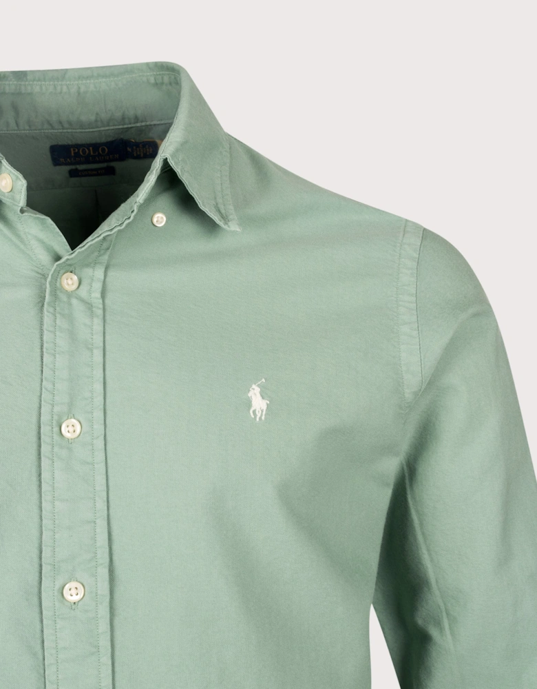 Custom Fit Garment-Dyed Oxford Shirt