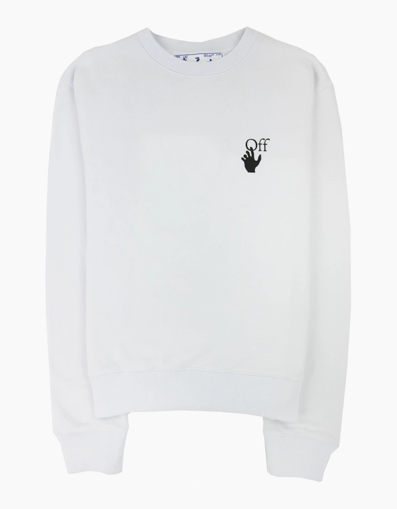 Off White Degrade Arrow Slim Crewneck Sweatshirt White/black