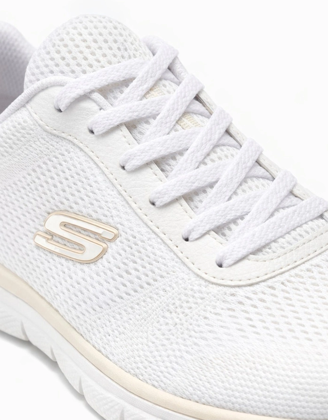 Skechers SUMMITS-QUIET DREAM Womens Casual Trainers White Natural