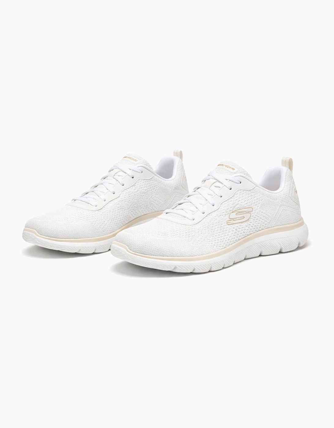 Skechers SUMMITS-QUIET DREAM Womens Casual Trainers White Natural