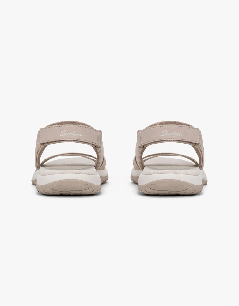 Skechers REGGAE SLIM - SUMMER GETAWAY Womens Cross Strap Sandals Taupe