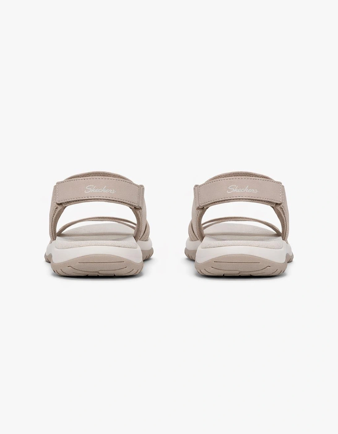 Skechers REGGAE SLIM - SUMMER GETAWAY Womens Cross Strap Sandals Taupe
