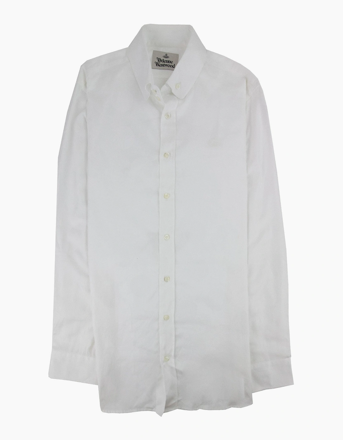 Vivienne Westwood Sun & Moon Two Buttons Shirt White 100f
