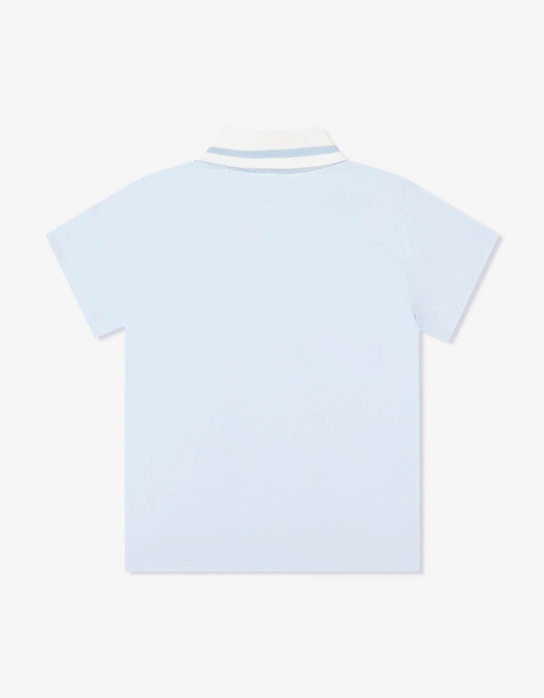 Fendi Boys Logo Polo Shirt in Blue