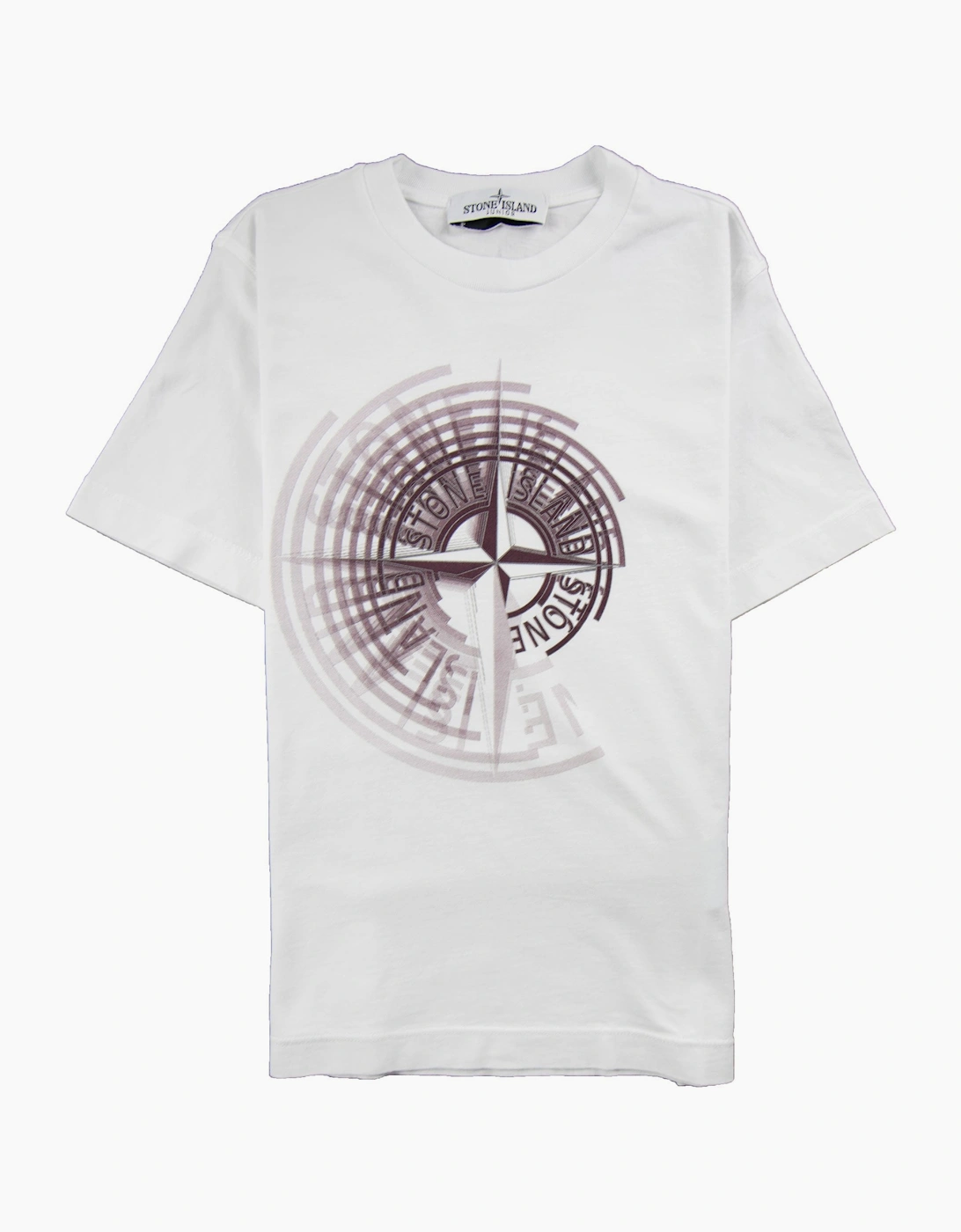 Stone Island Junior Spiral Compass T-Shirt White
