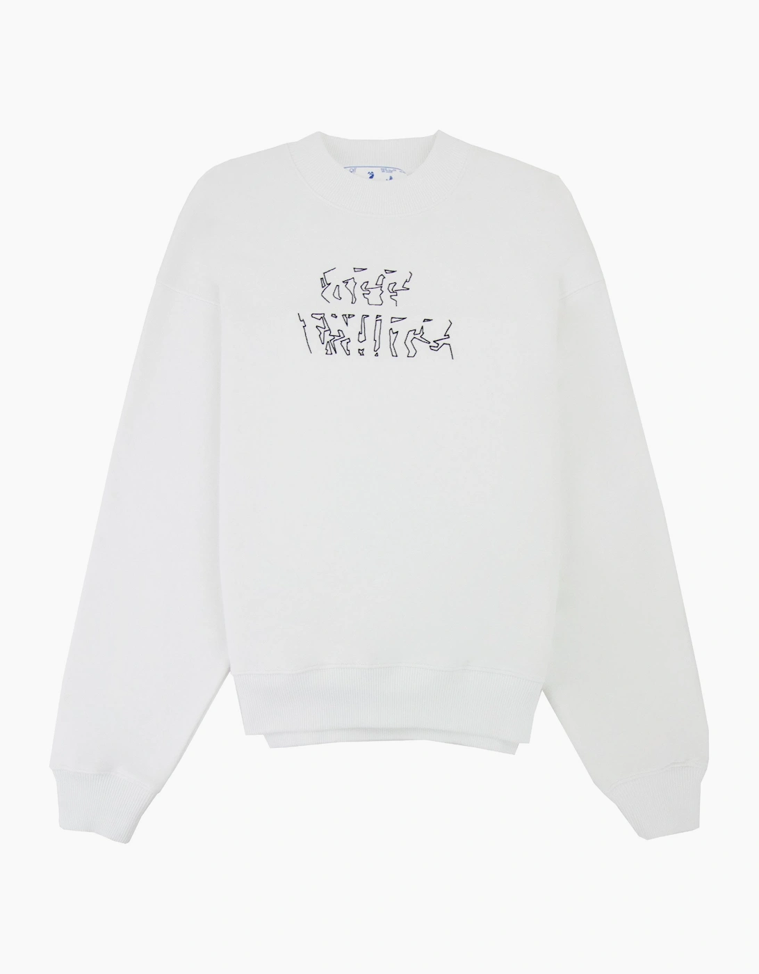 Off White Neen Arrow Skate Crewneck Sweatshirt White/black