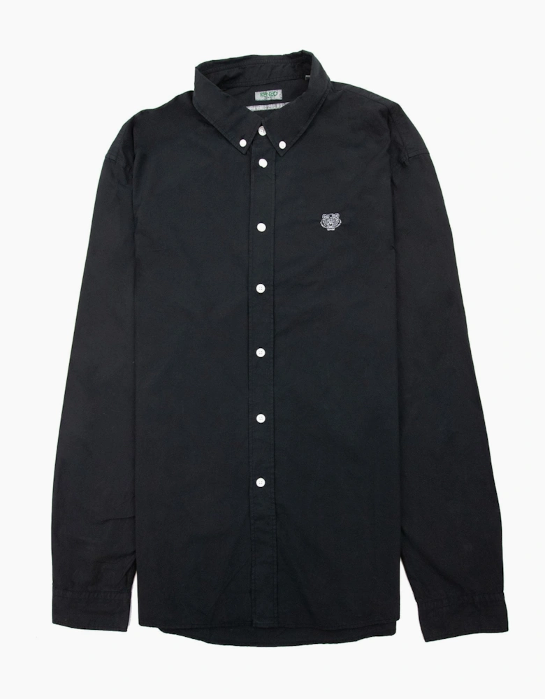 Kenzo Casual Embroidered Tiger Shirt Black