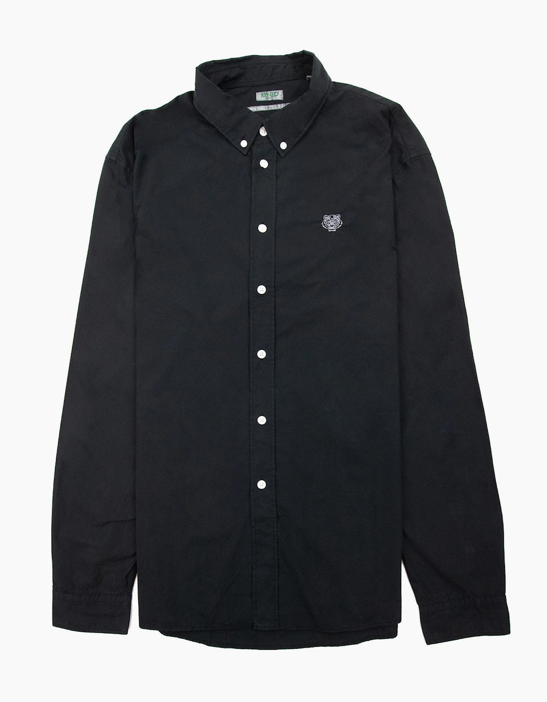 Kenzo Casual Embroidered Tiger Shirt Black