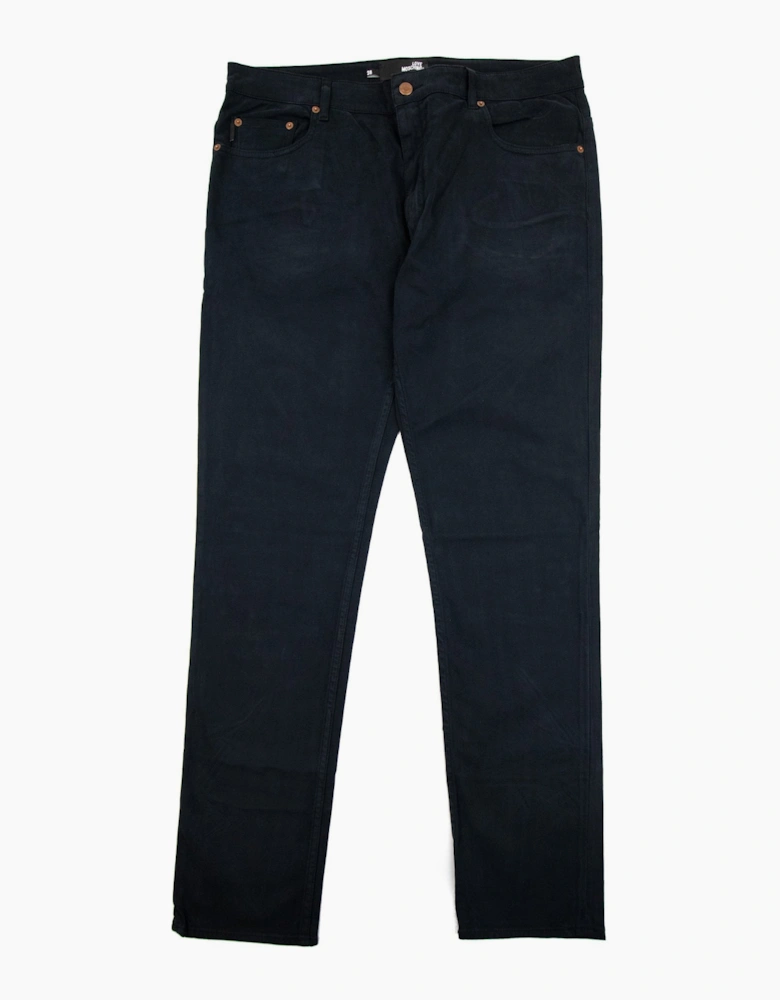 Love Moschino Gold Metal Badge Jeans Black