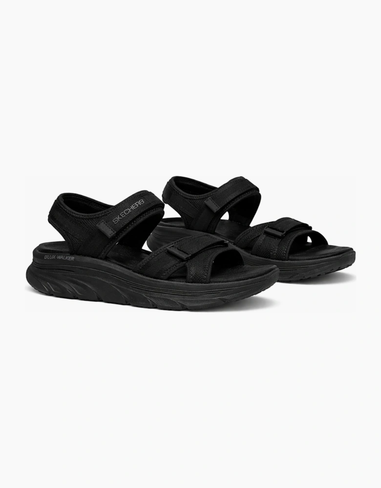 Skechers D'LUX WALKER SANDAL-BOLD CITY Womens Ankle Strap Sandals Black