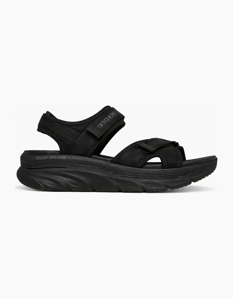 Skechers D'LUX WALKER SANDAL-BOLD CITY Womens Ankle Strap Sandals Black