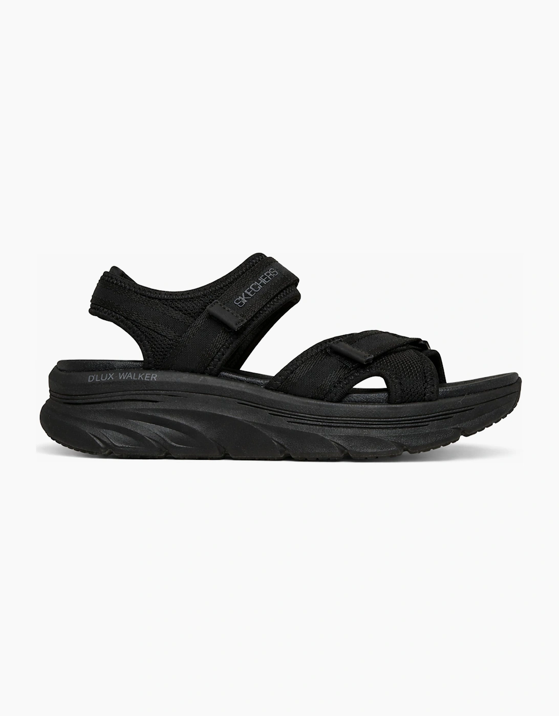 Skechers D'LUX WALKER SANDAL-BOLD CITY Womens Ankle Strap Sandals Black