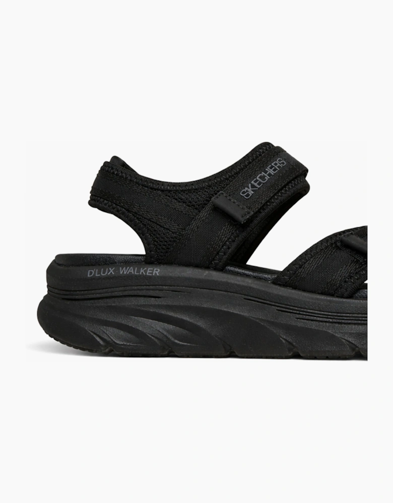 Skechers D'LUX WALKER SANDAL-BOLD CITY Womens Ankle Strap Sandals Black