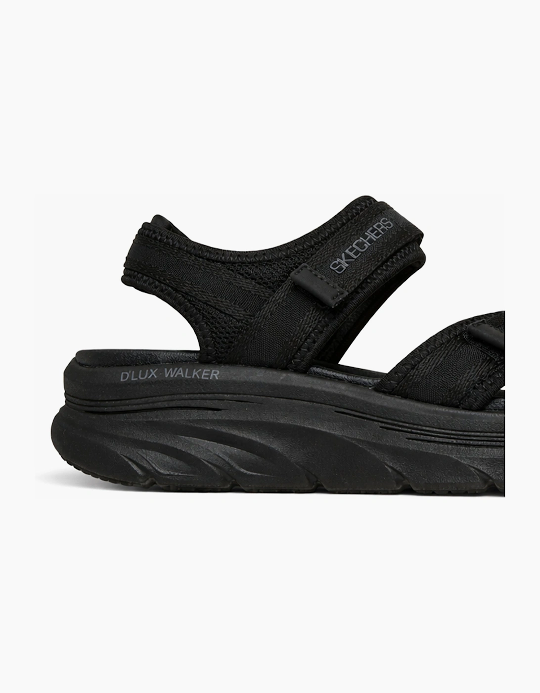 Skechers D'LUX WALKER SANDAL-BOLD CITY Womens Ankle Strap Sandals Black