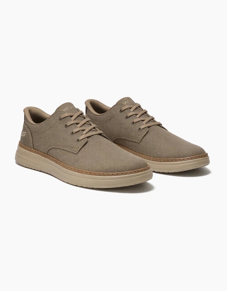 Skechers HYLAND - JUSTINO Mens Casual Trainers Dark Taupe
