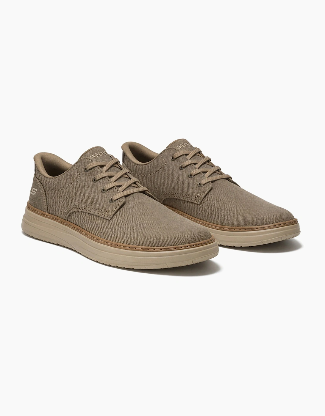 Skechers HYLAND - JUSTINO Mens Casual Trainers Dark Taupe