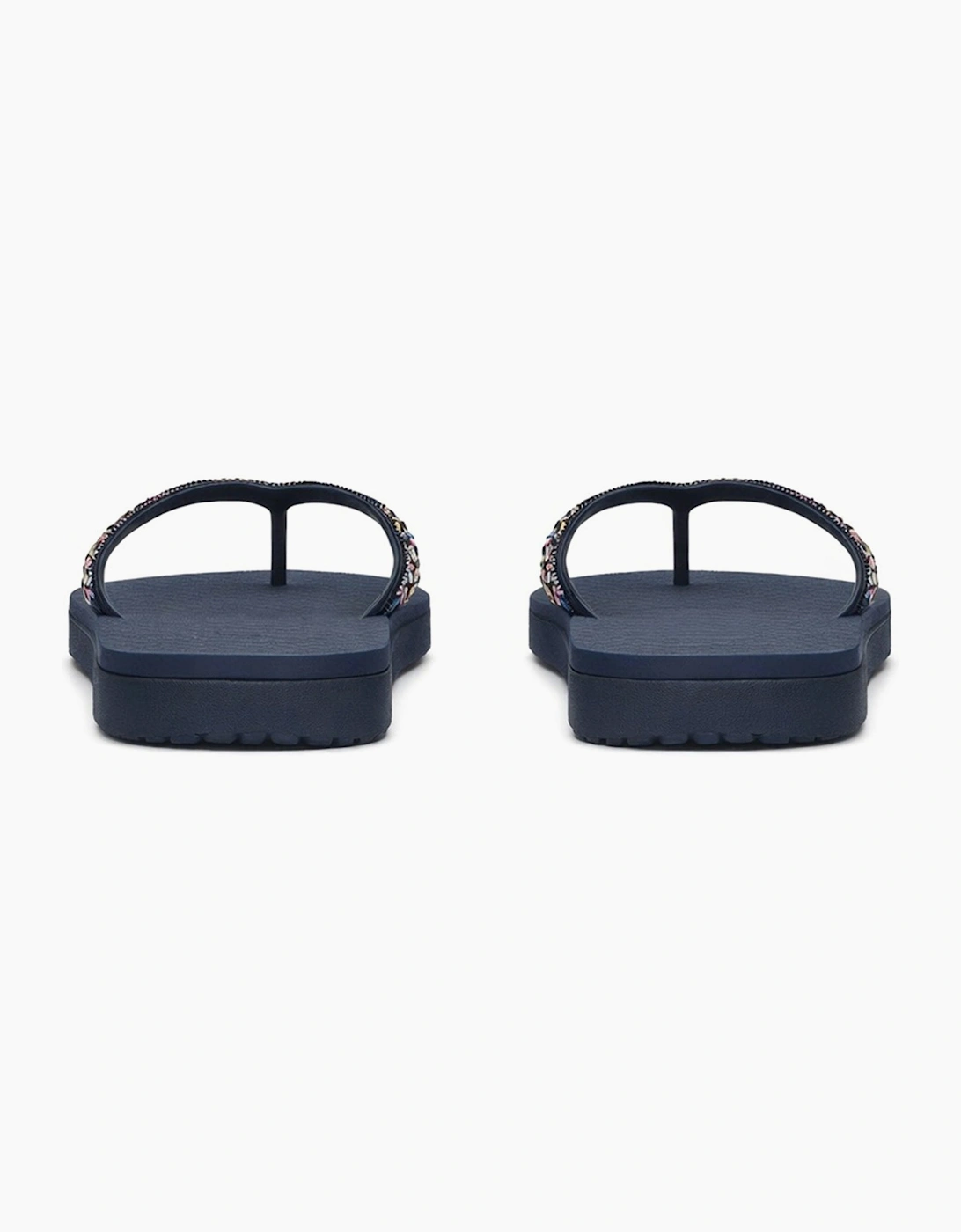 Skechers MEDITATION LUXE - CLASSIC ROM Womens Toe-Post Sandals Navy/Multi