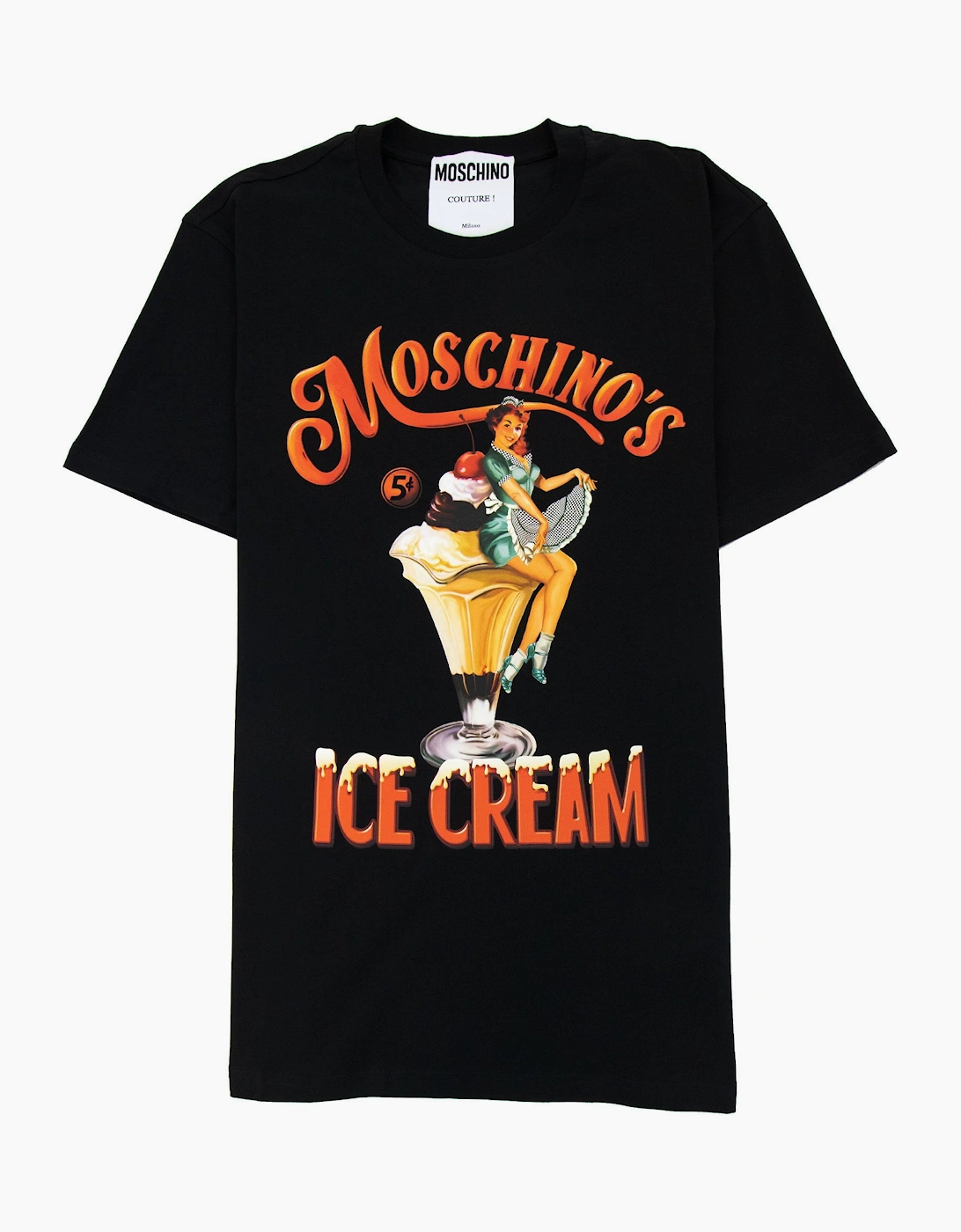 Moschino Couture Moschino Ice Cream T-shirt Black, 5 of 4
