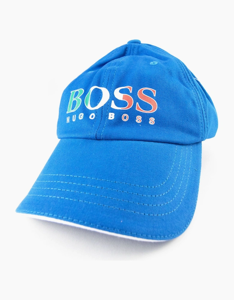 Hugo Boss Kids Adjustable Logo Print Cap Elec Blue