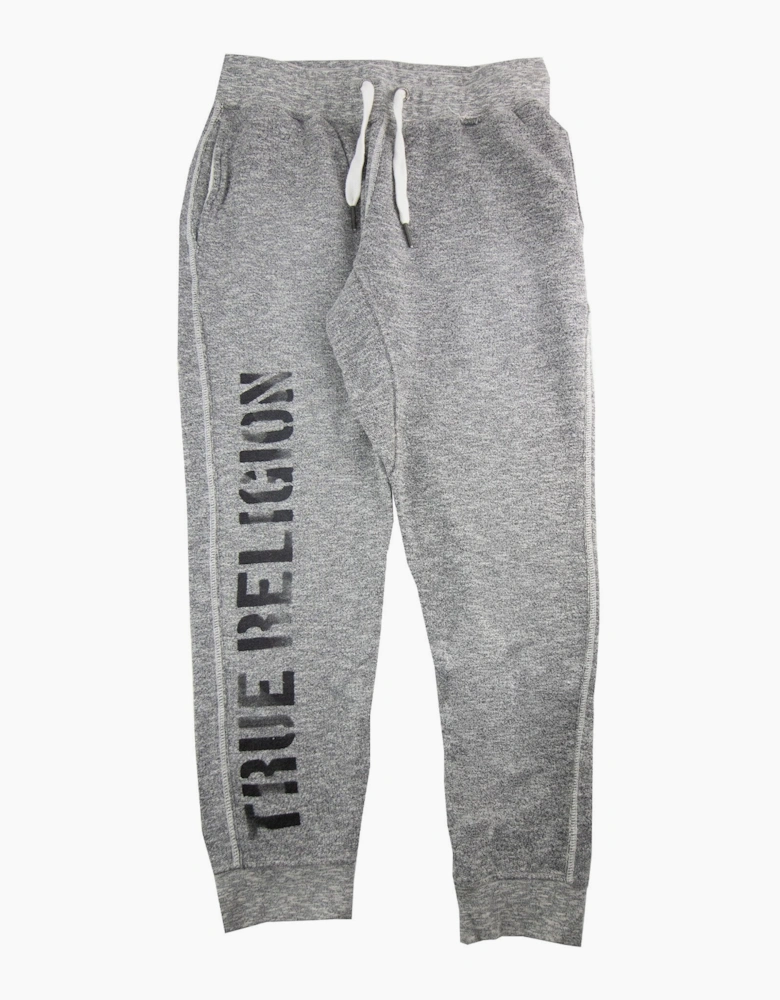 True Religion Logo Print Relax Fit Pants Hard Mouline