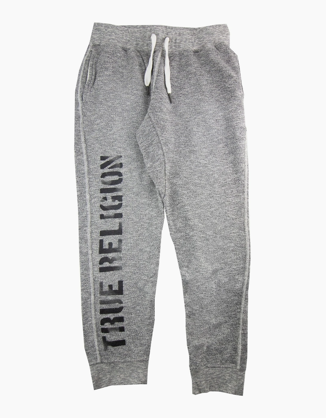True Religion Logo Print Relax Fit Pants Hard Mouline