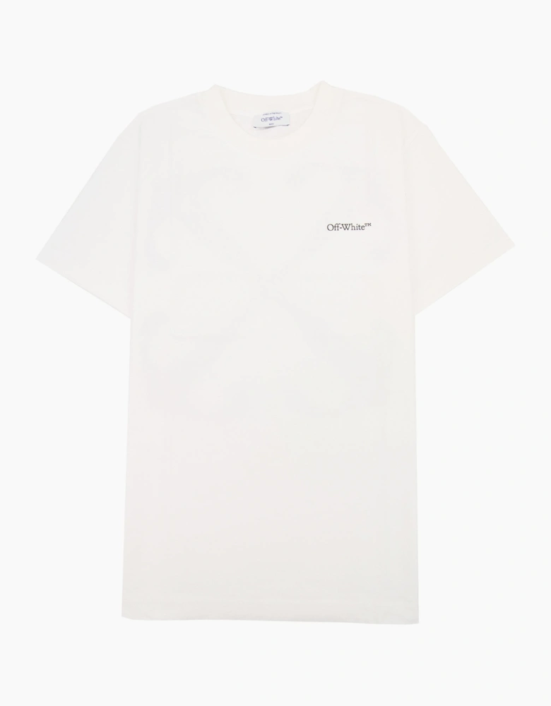 Off White Scratch Arrow Slim S/s T Shirt White/black