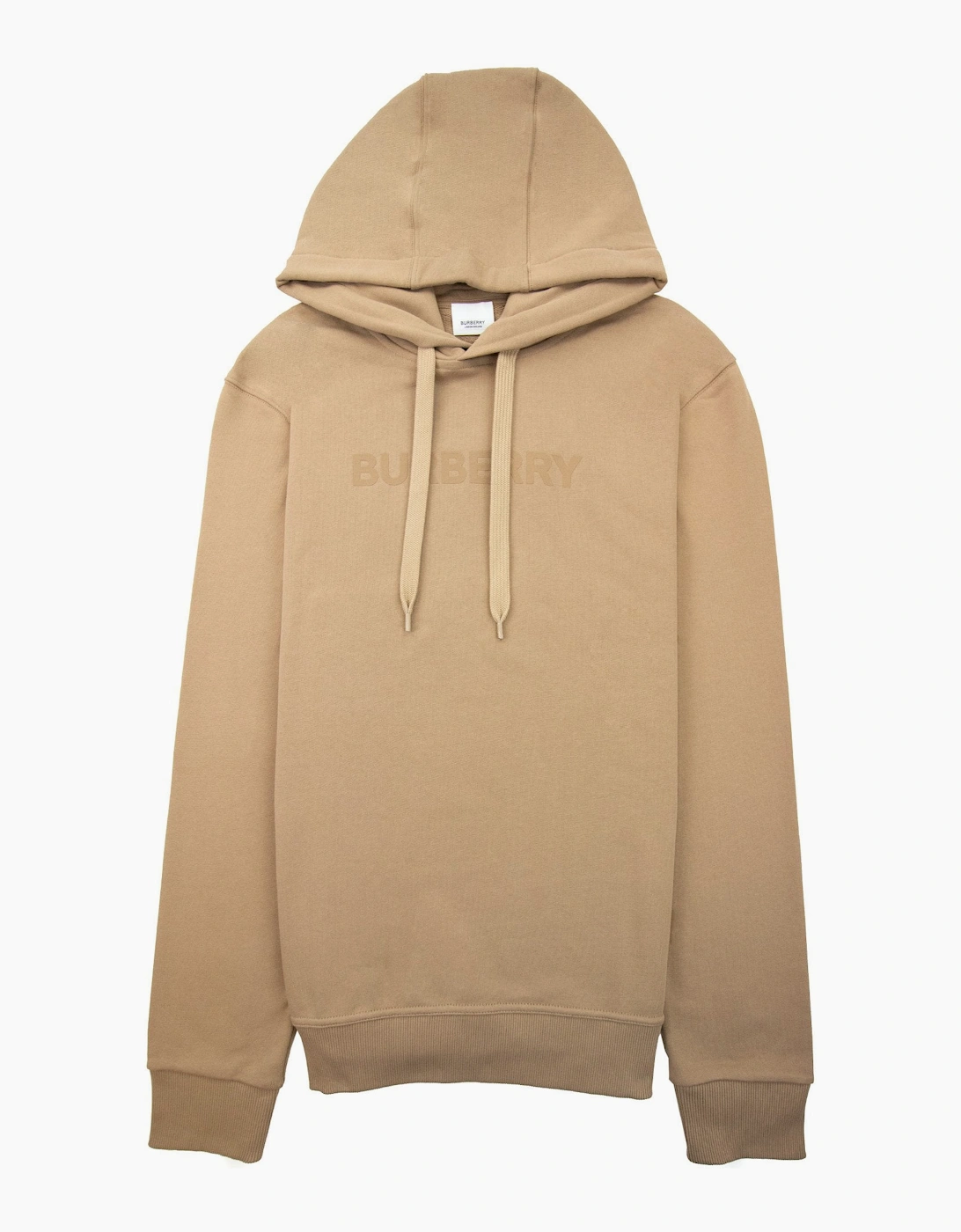 Burberry Logo Print Cotton Hoodied Sweatshirt Camel, 6 of 5