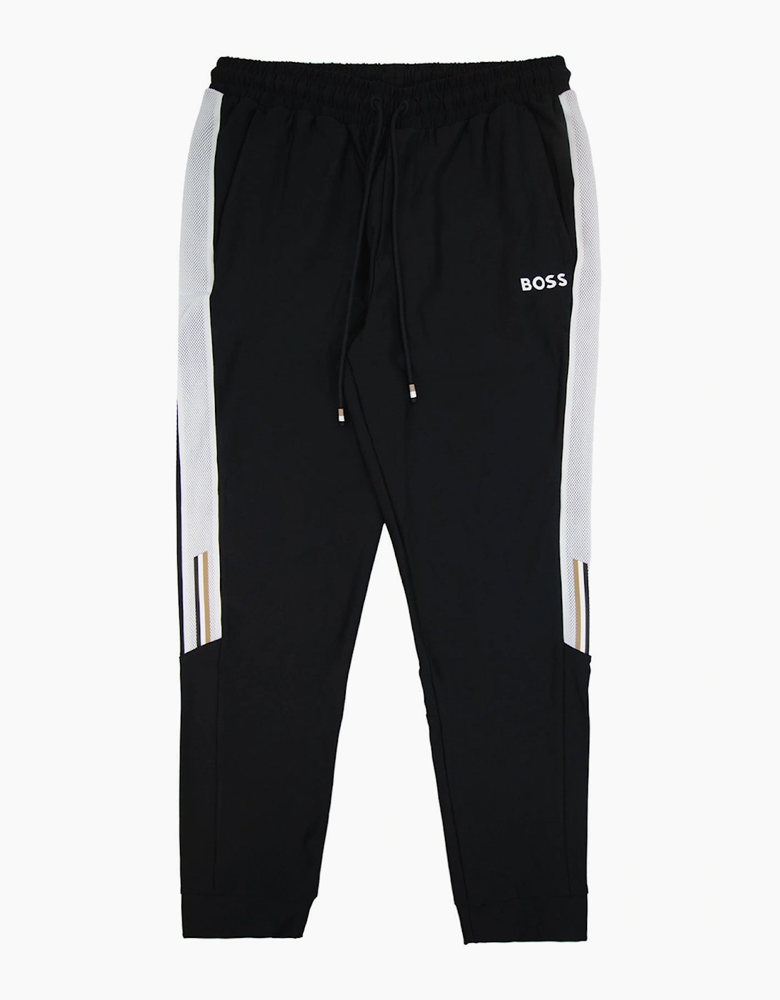 Hugo Boss Boss X Matteo Berrettini Tracksuit Bottoms With Contrast Tape And Branding Black 001, 7 of 6