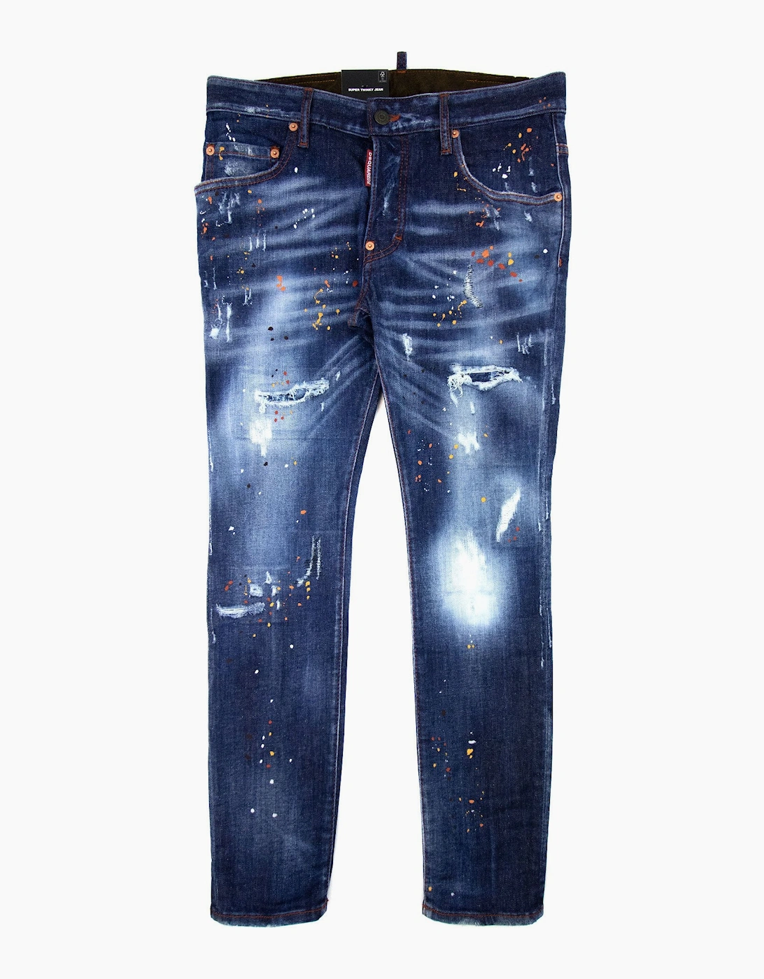 Dsquared2 Medium Autumn Leaves Wash Super Twinky Jeans Denim