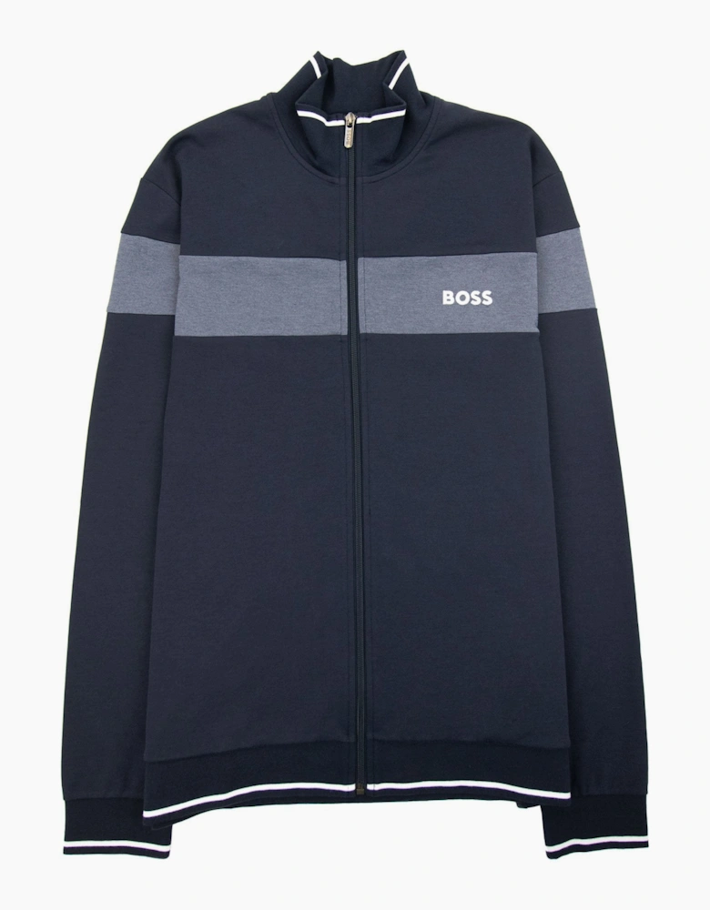 Hugo Boss Contrast Insert Logo Tracksuit Jacket Dark Navy 403