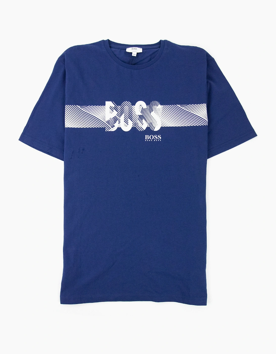 Hugo Boss Kids Block Logo L/s T Shirt Navy Blue, 3 of 2