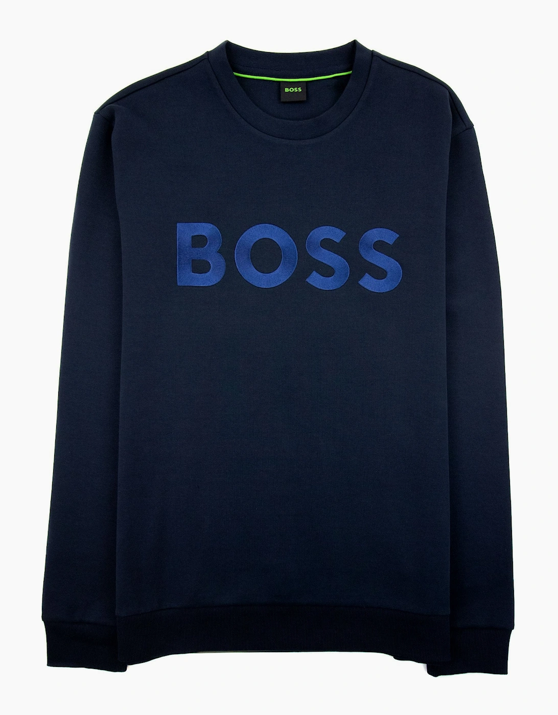 Hugo Boss Salbo 1 Contrast Logo Relax Fit Sweatshirt Navy 402, 4 of 3