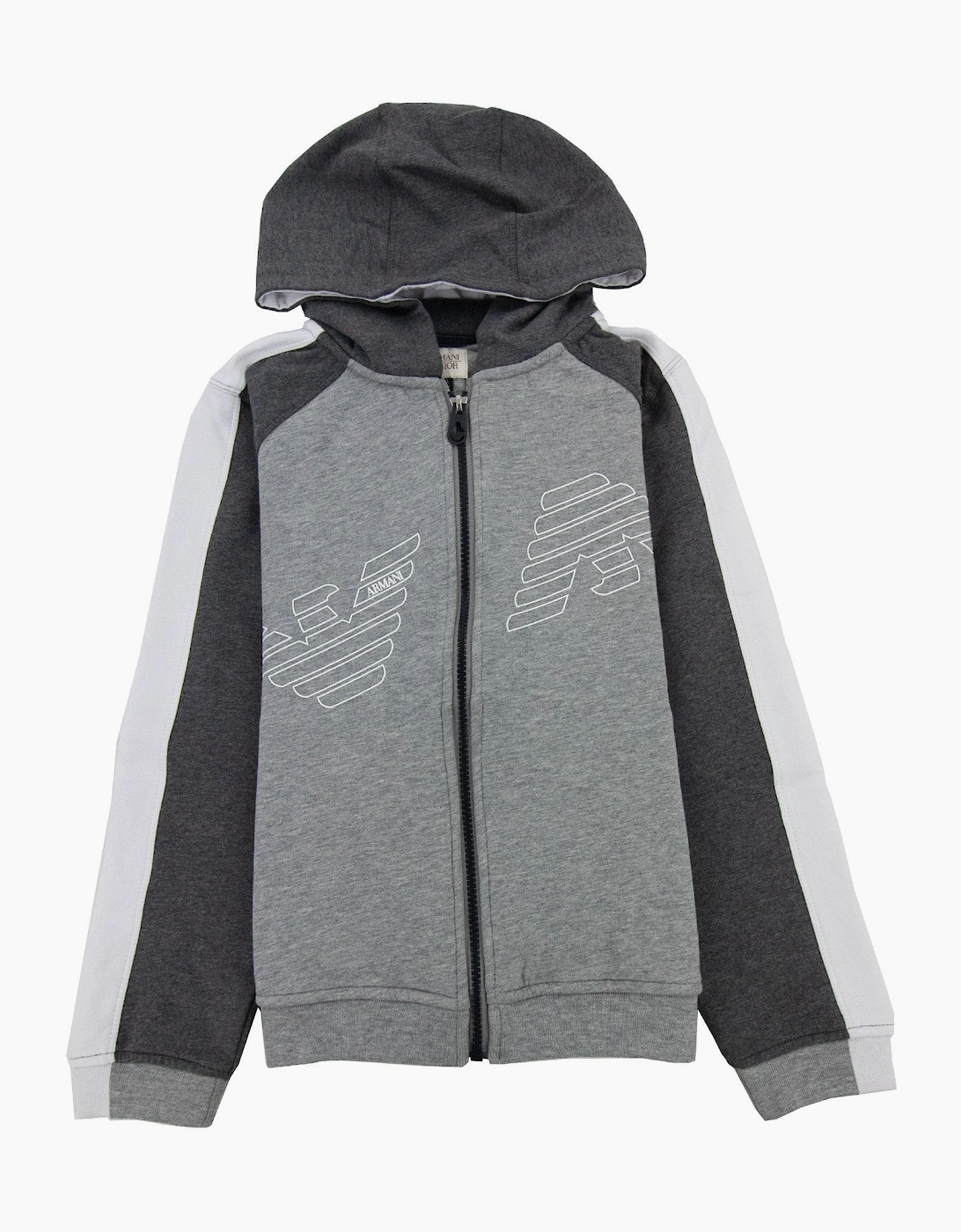 Armani Junior Eagle Logo Tracksuit Melange Grigio, 3 of 2