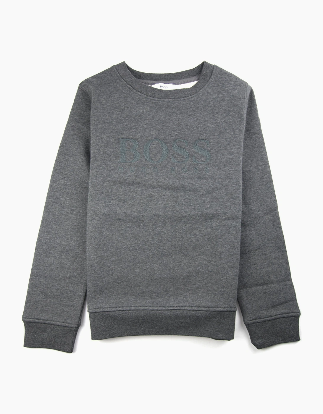 Hugo Boss Kids Boss Logo Sweatshirt Dark Grey, 3 of 2