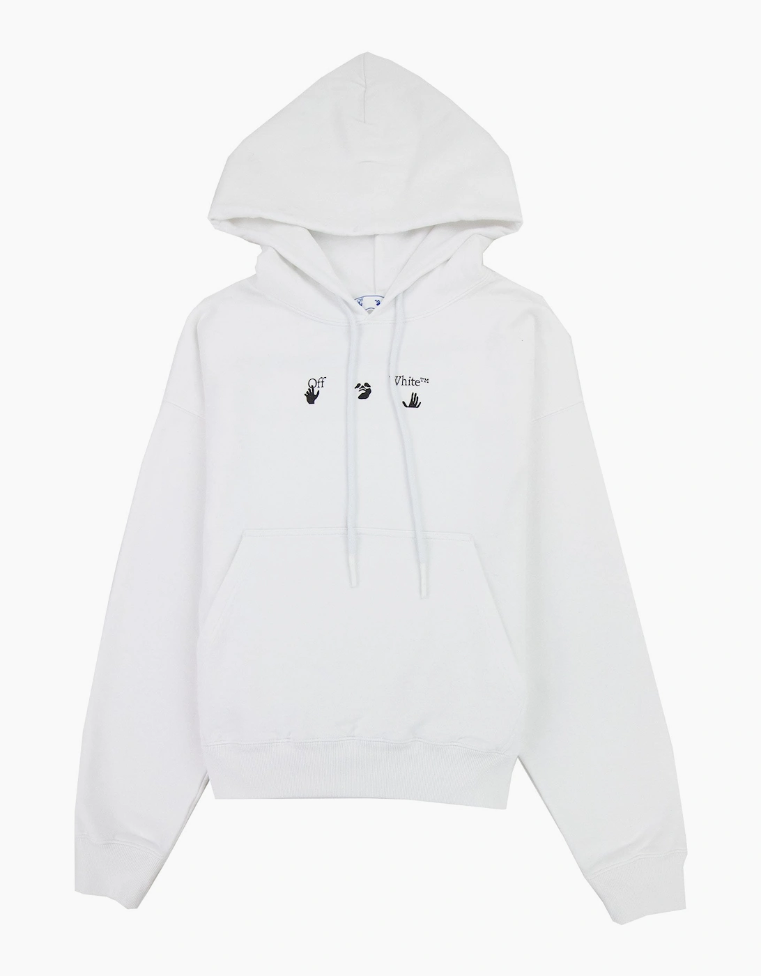 Off White Negative Mark Skate Hoodie White/black