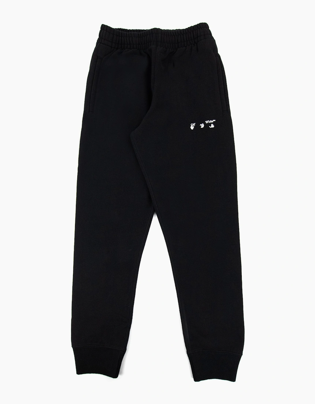 Off-White OFF-WHITE Men's Off White Ow Logo Short Cuffed Sweat Pant Black/white - Black/Multi