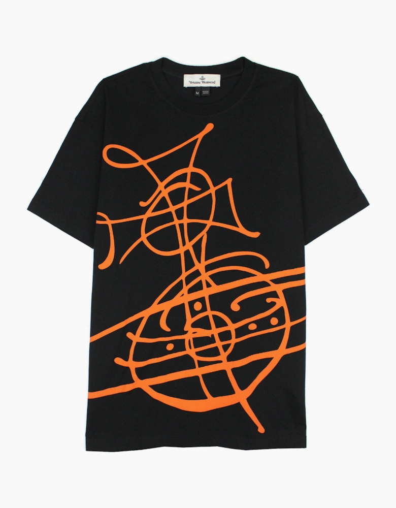 Vivienne Westwood Graffiti Orb Classic T Shirt Black