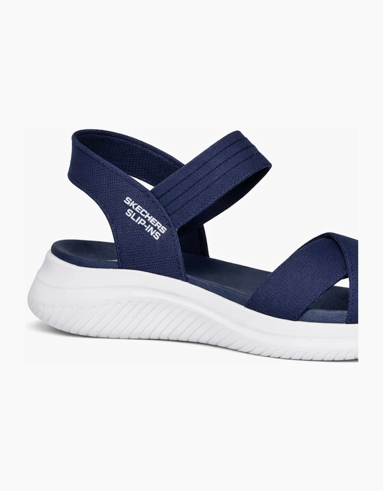 Skechers ULTRA FLEX 3.0 SANDAL - NEVER Womens Ankle Strap Sandals Navy