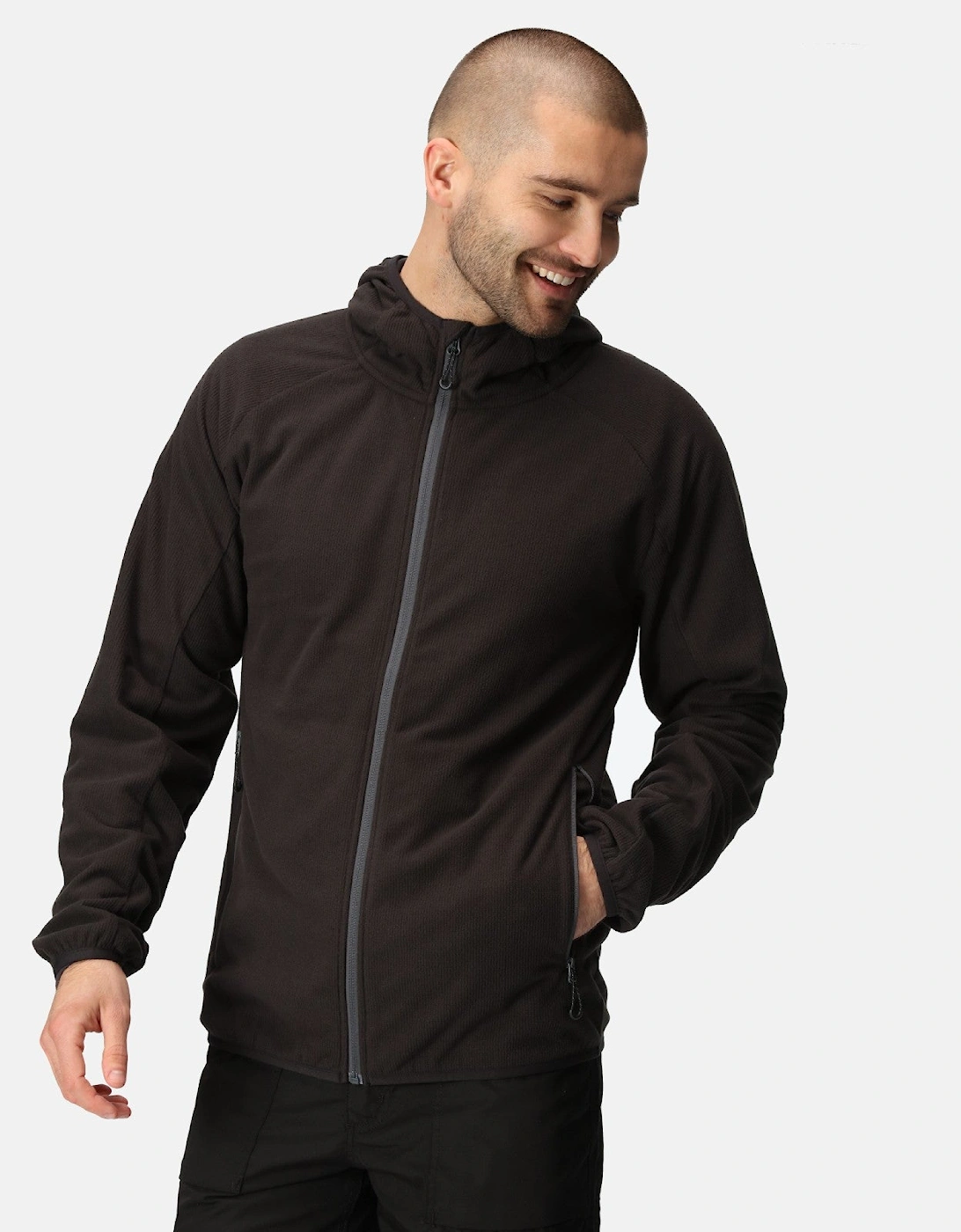Regatta Professional Mens Navigate Hooded Full Zip Fleece, 2 of 1
