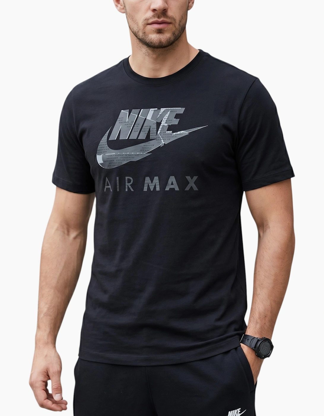 NIKE AIR MAX Mens T Shirt Athletic Cut Cotton Crew Neck Summer Retro Casual Tee