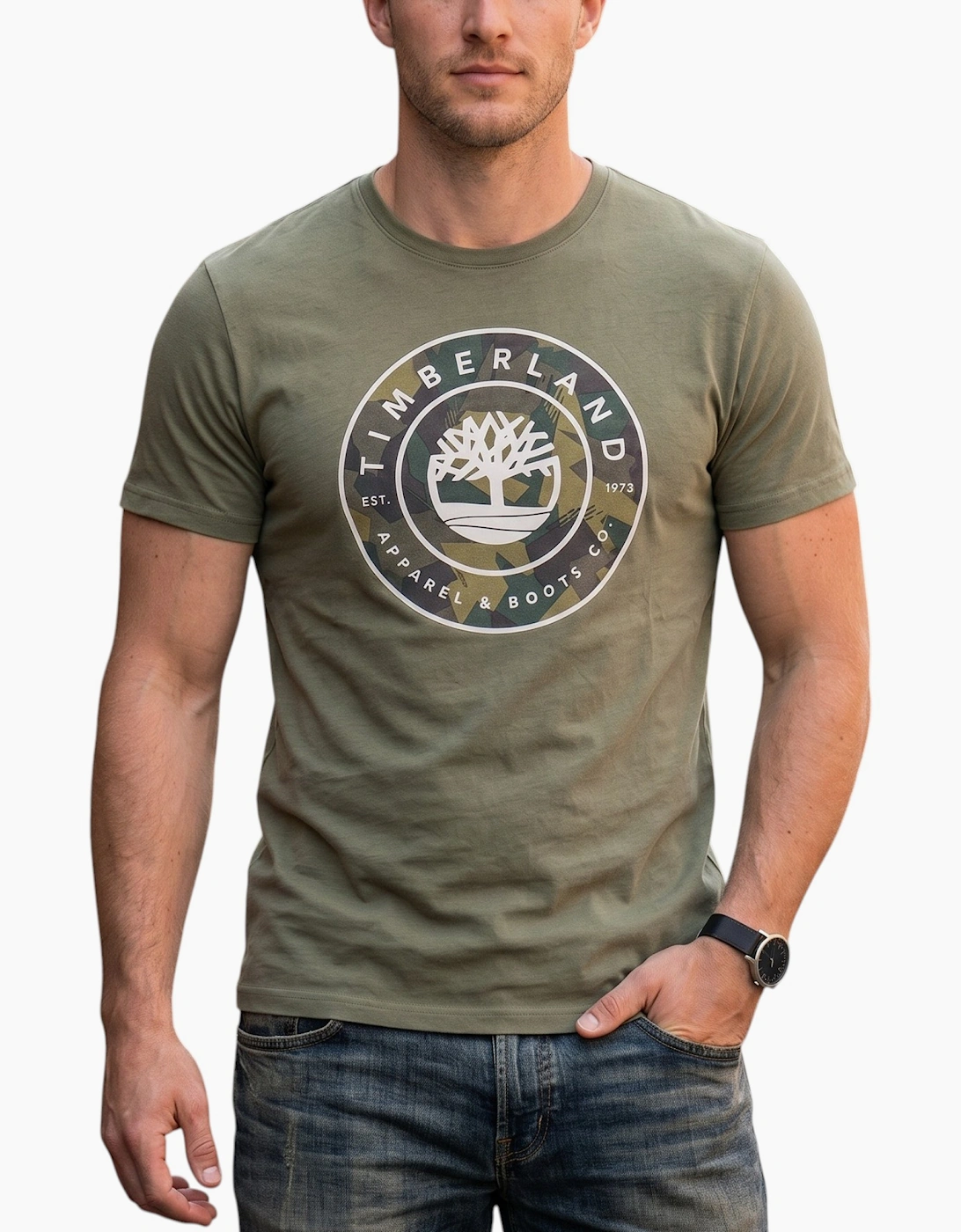 Timberland Mens Printed T Shirts Crew Neck Summer Top Short Sleeve Premium Tee, 6 of 5
