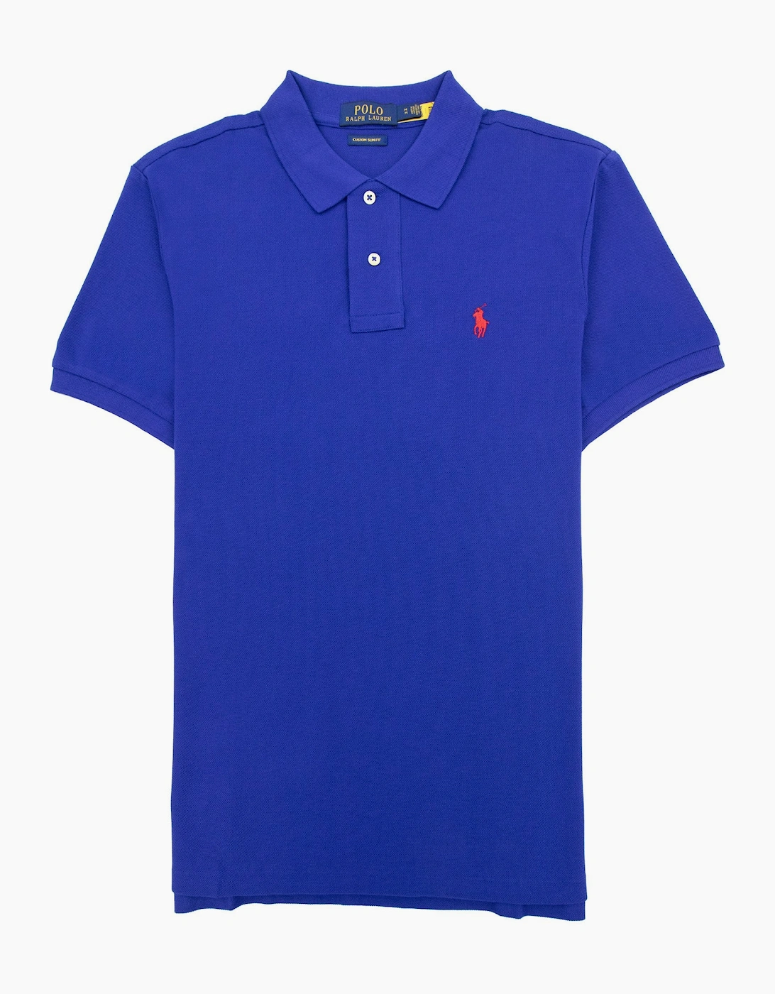 Polo Ralph Lauren Custom Slim Fit Polo Blue