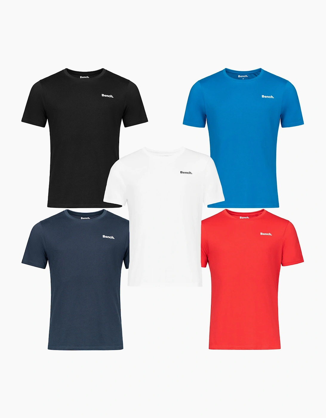 Bench Mens Noah 5-Pack T-Shirt - Bright