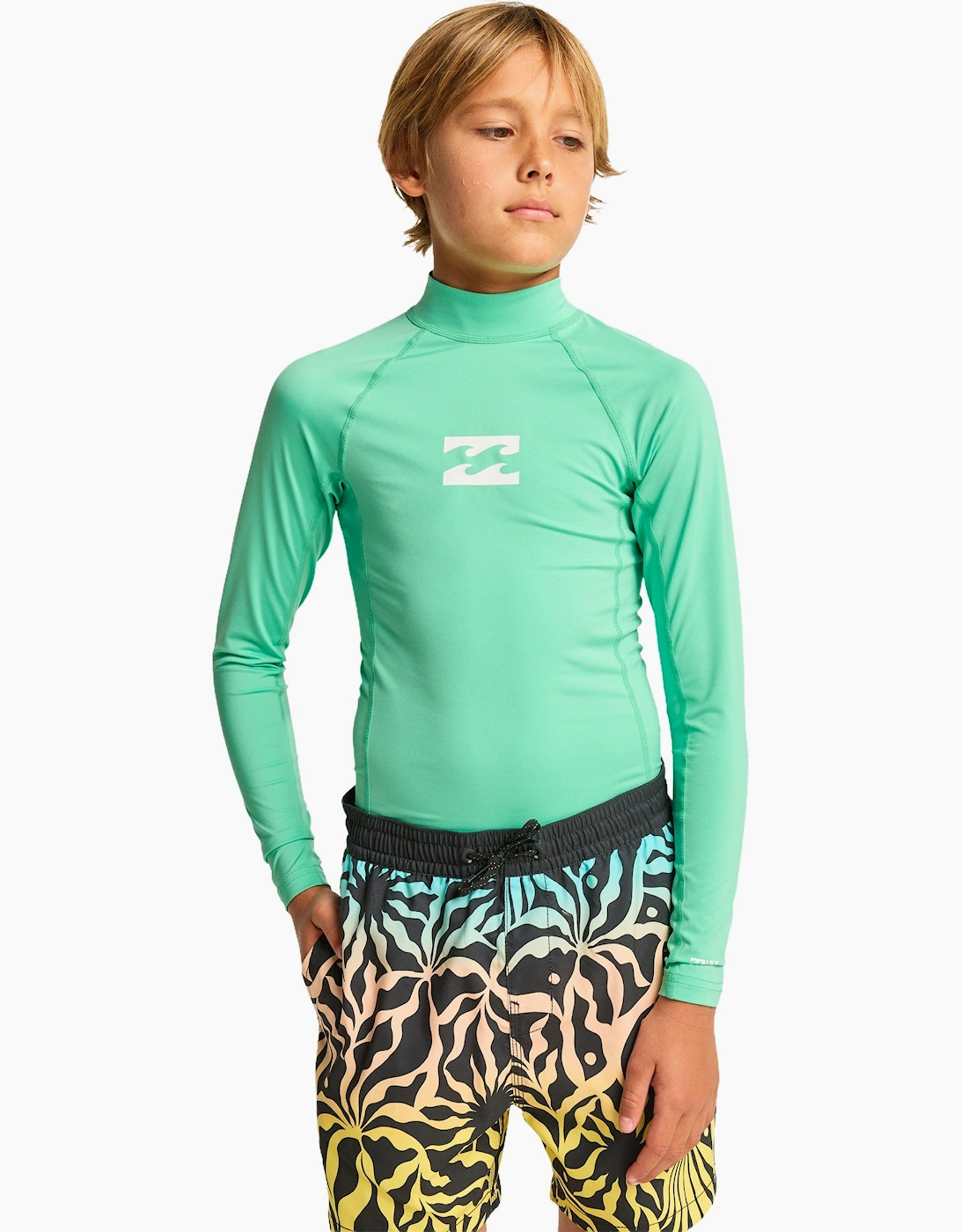 Billabong Kids Waves All Day Long Sleeve UPF 50 Rash Vest, 2 of 1