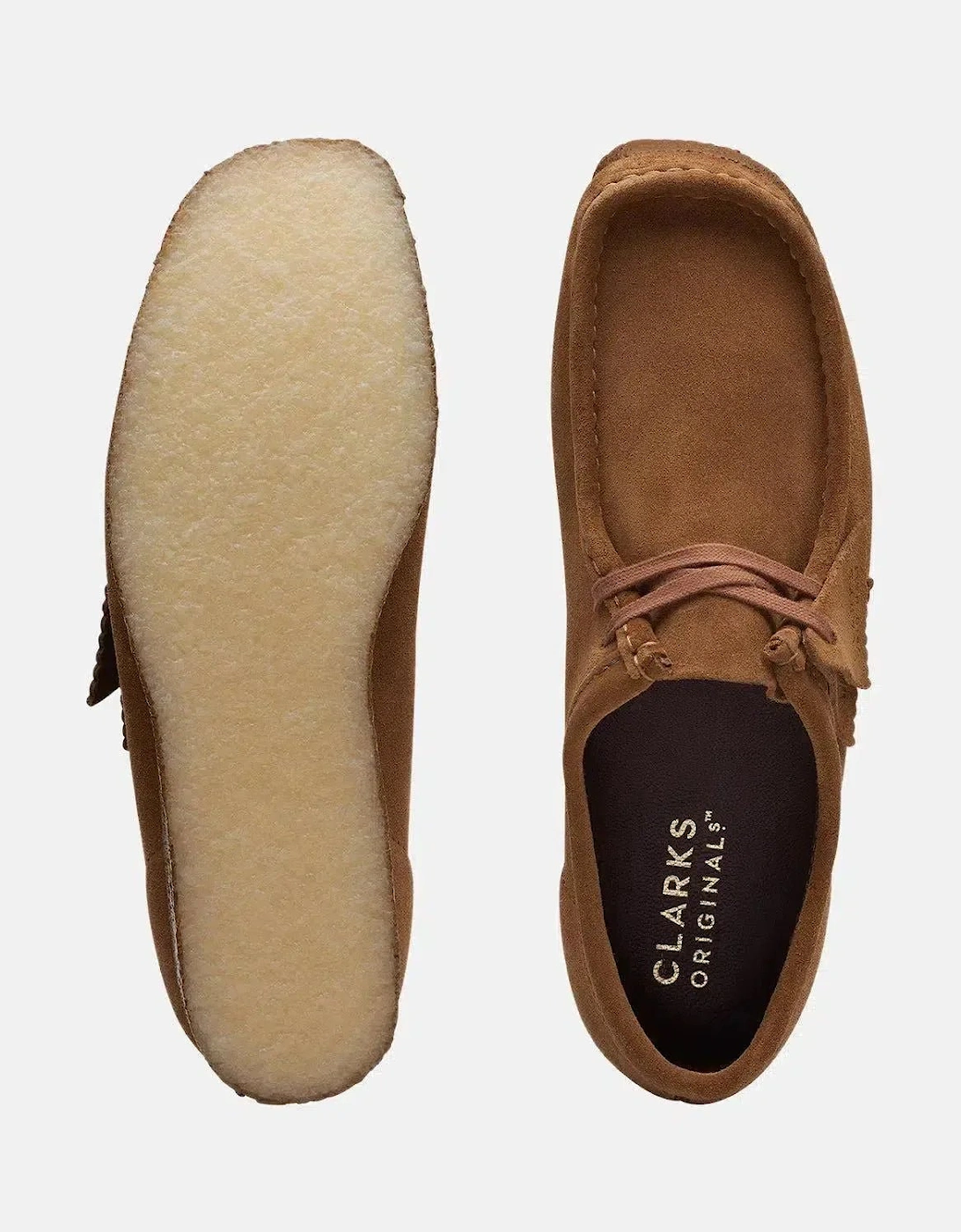 CLARKS ORIGINALS WALLABEE SHOES COLA SUEDE