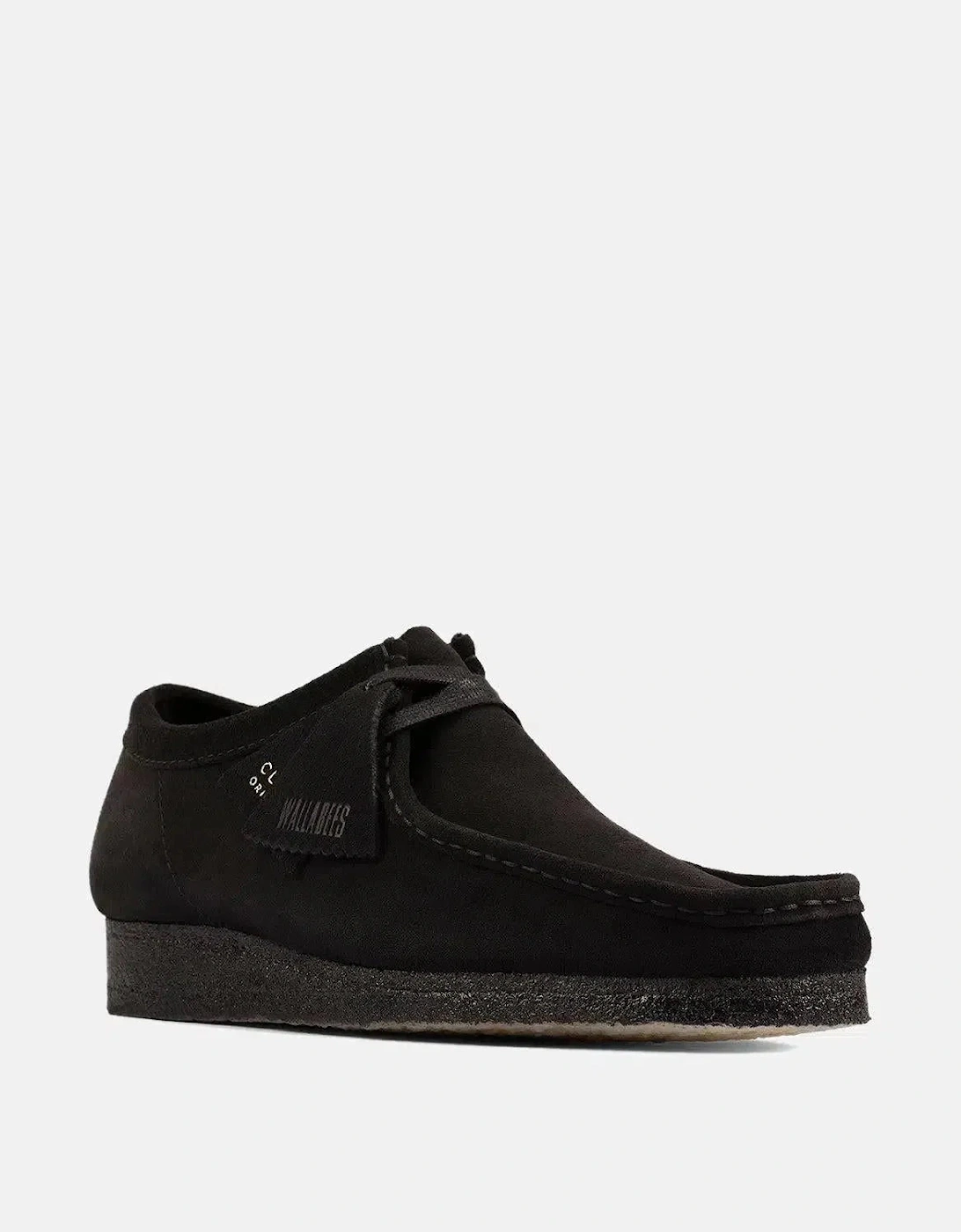 CLARKS ORIGINALS WALLABEE SHOES BLACK SUEDE