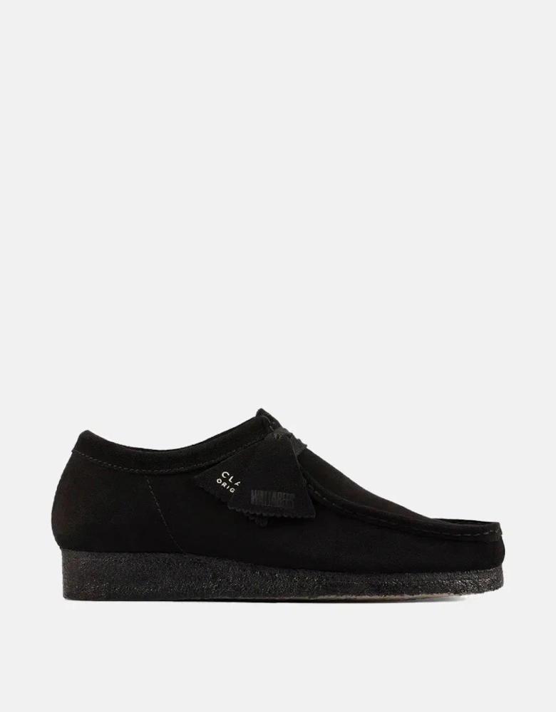 CLARKS ORIGINALS WALLABEE SHOES BLACK SUEDE