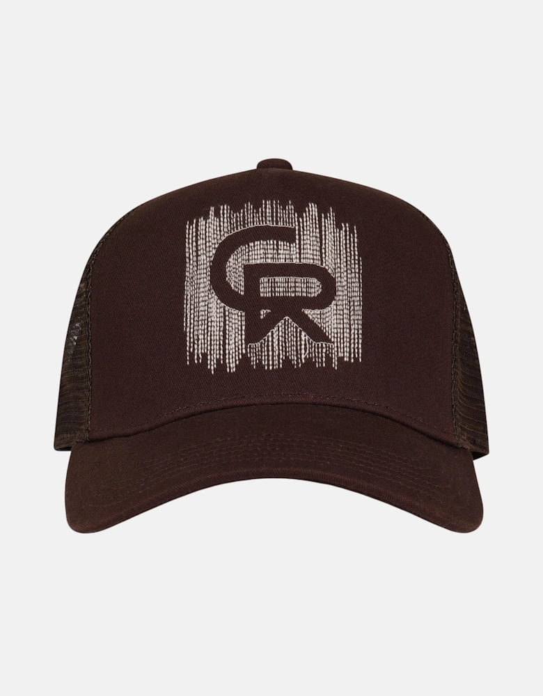 Christian Rose CR Chainstitch Trucker Cap Brown Sand