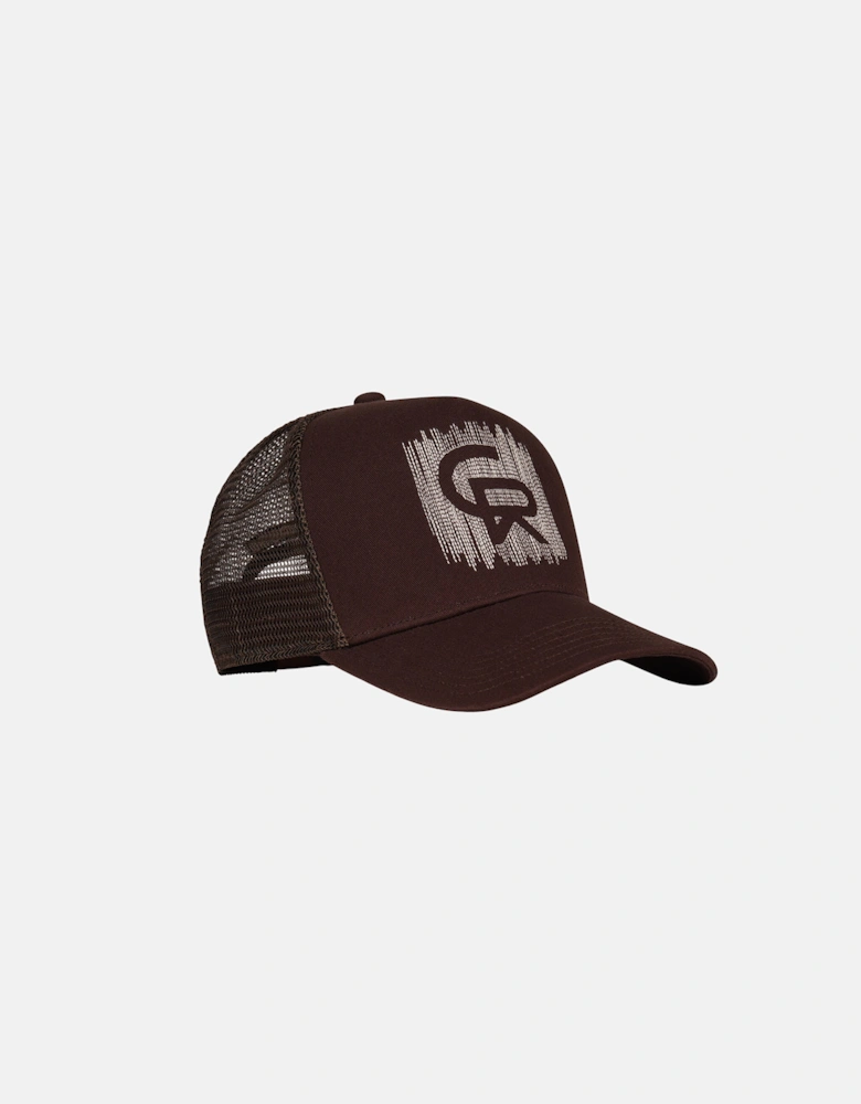 Christian Rose CR Chainstitch Trucker Cap Brown Sand