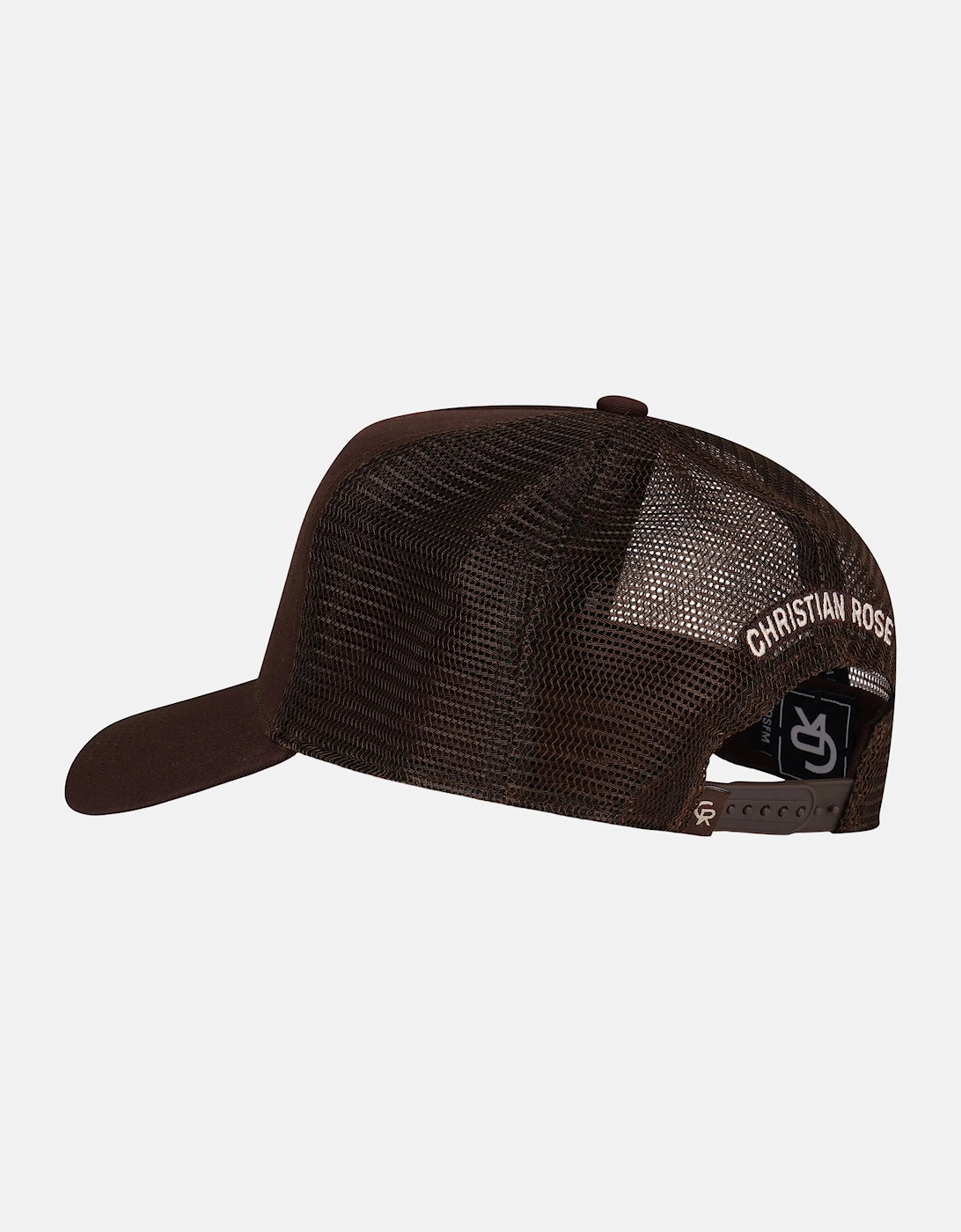 Christian Rose CR Chainstitch Trucker Cap Brown Sand